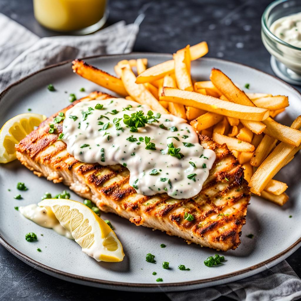 Fish fillet with frites remoulade