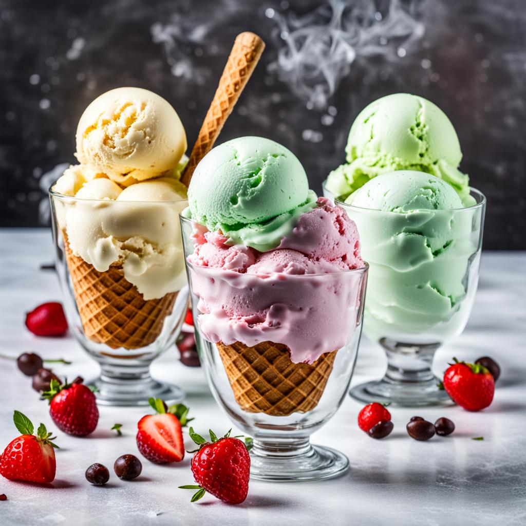 Ice cream in a glass