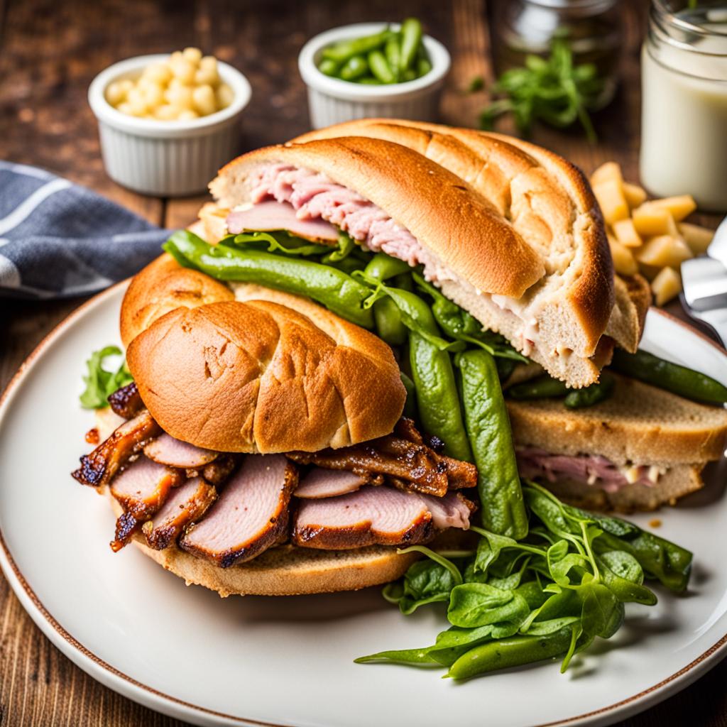 Roasted pork sandwich